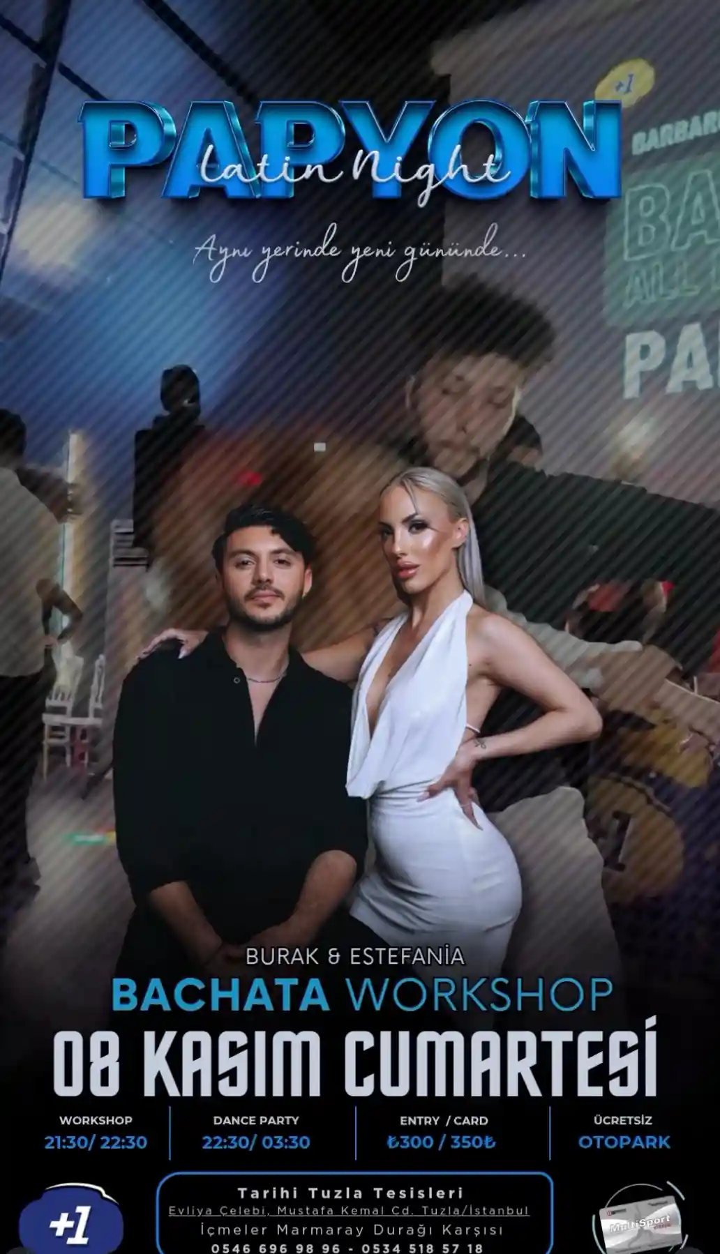 Papyon Latin Night at Tuzla, Istanbul — Bachata & Salsa