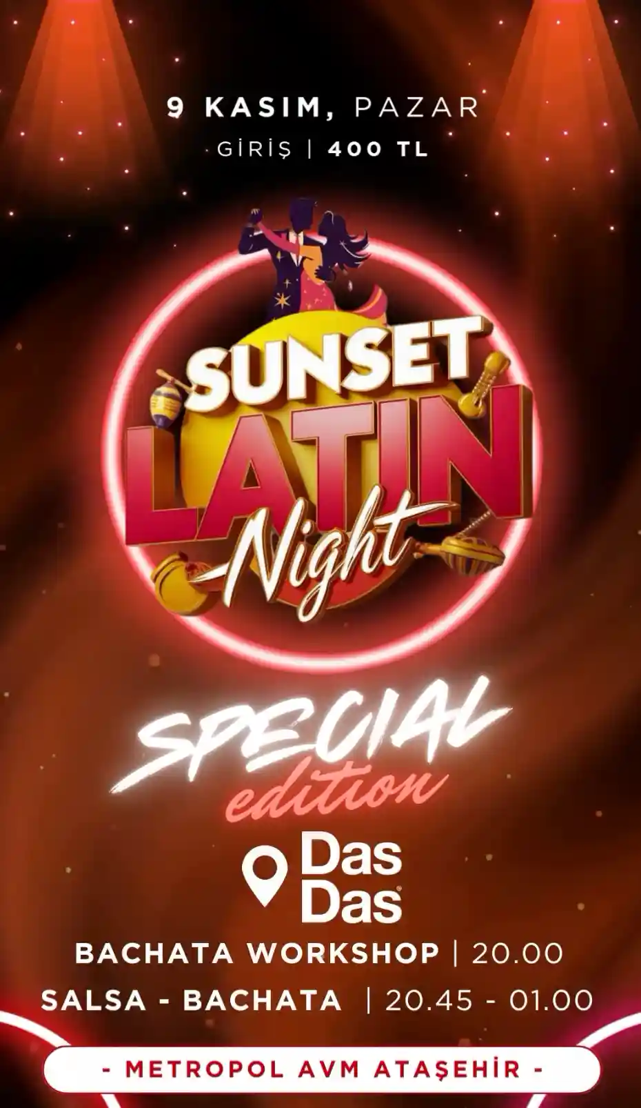 Sunset Dance Festival at Ataşehir, Istanbul — Bachata & Salsa